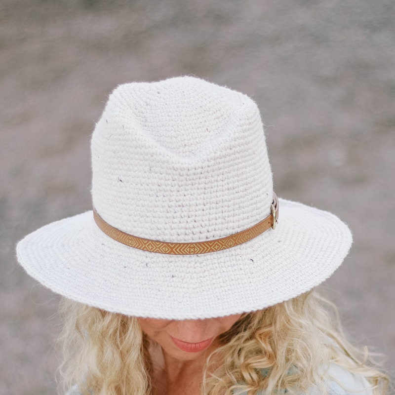 Wide Brim Fedora Hat Woman Etsy
