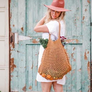 Crochet Pattern Easy Tote Bag Farmer s Market Bag Mesh