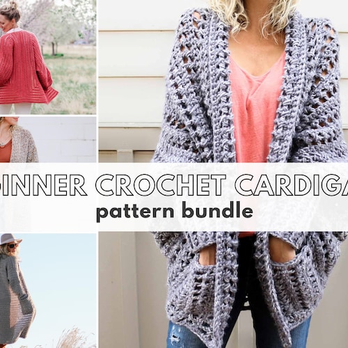 Crochet Pattern / Easy First Cardigan / Beginner Crochet - Etsy