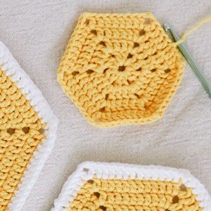 Crochet Pattern / Easy Blanket Made From Hexagons / Join As You Go Baby Blanket / Baby Shower Gift / Quinn Hexie Crochet Blanket Pattern PDF image 9