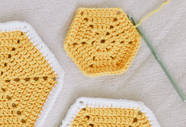 Crochet Pattern / Easy Blanket Made From Hexagons / Join As You Go Baby Blanket / Baby Shower Gift / Quinn Hexie Crochet Blanket Pattern PDF image 9