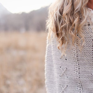 Crochet Pattern / Chunky Oversized Cardi / Dolman Sleeved Sweater / Modern Chic Cardigan / Faux Fur / Backcountry Cardigan Pattern PDF image 4