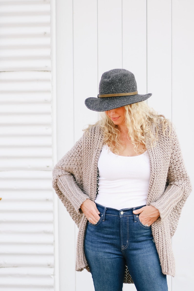 Crochet Pattern / Fedora Crochet Hat / Sun Hat / Stiff Brim Etsy