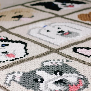 Crochet Pattern / C2C Crochet Dog Blanket / Corner to Corner Dog Breed ...