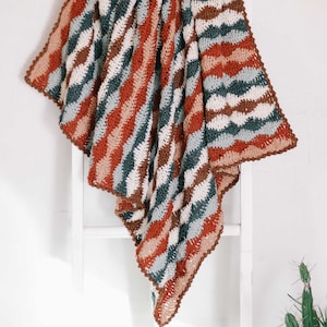 Crochet Pattern / Wave Effect Blanket / Ocean Inspired Throw / Ripple Baby Blanket / Reverb Waves Blanket Crochet Pattern PDF image 2