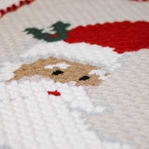 Crochet Pattern / Corner to Corner Santa Blanket / Christmas Blanket / C2C Graphgan / Xmas / Jolly Old St. Nick Blanket Crochet Pattern PDF image 5