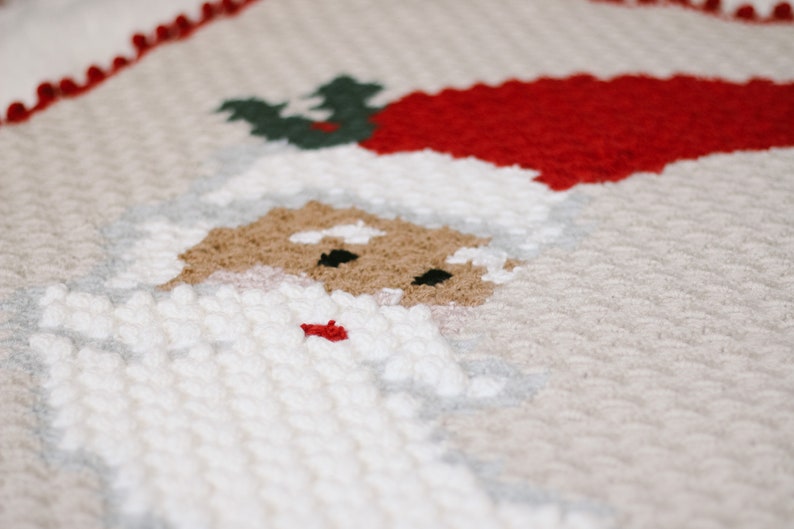 Crochet Pattern / Corner to Corner Santa Blanket / Christmas Blanket / C2C Graphgan / Xmas / Jolly Old St. Nick Blanket Crochet Pattern PDF image 5