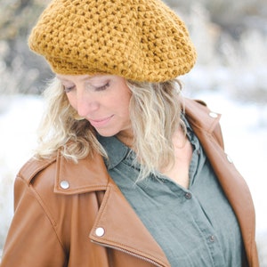Crochet Pattern / Crochet Tam Hat / Stylish Beret / Lightweight Winter Hat / Crochet All Day Beret Pattern PDF image 9