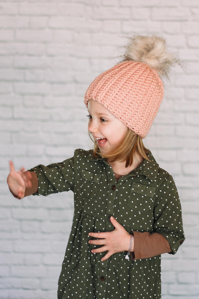 Crochet Pattern / Crochet Winter Hat / Easy Crochet Beanie / Ribbed Beanie for Babies, Children & Adults / Easiest Crochet Hat Pattern PDF image 9