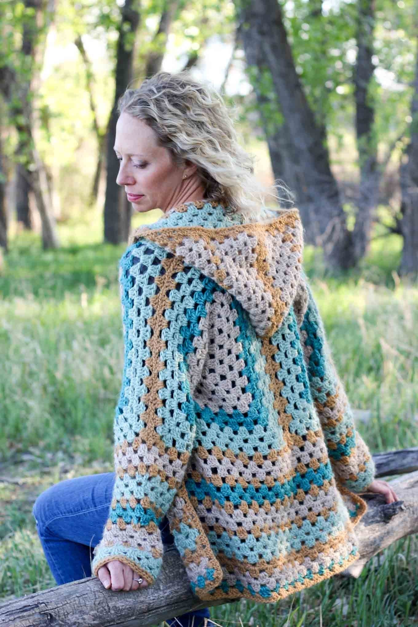 gilet hexagone crochet