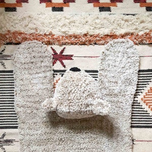 Crochet Pattern / Rustic Bear Blanket / Faux Fur Bear Rug / Woodland Nursery Decor / Hibernation Bear Rug Blanket CROCHET PATTERN PDF image 6