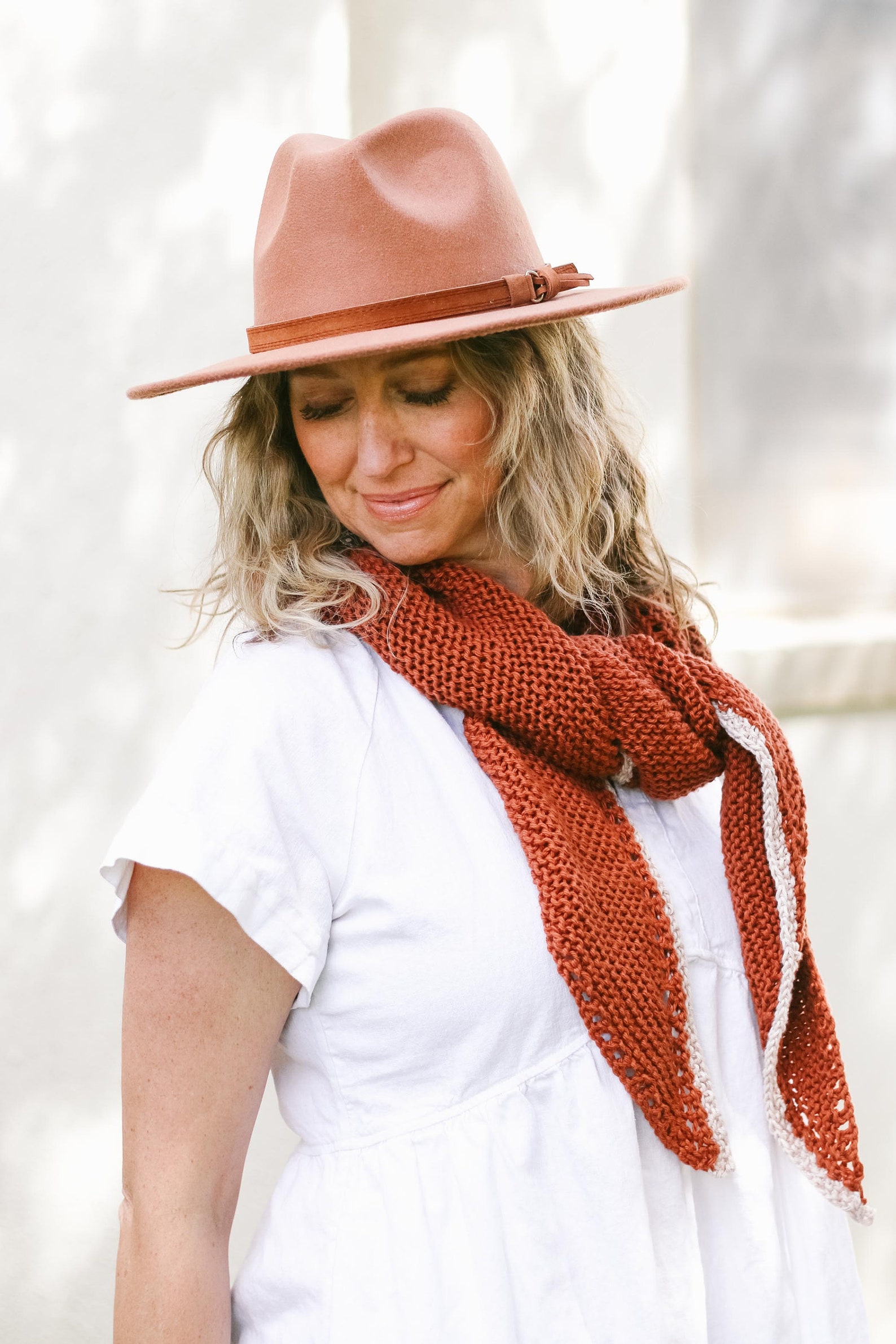 Knitting Pattern / Easy Knit Triangle Scarf / Beginner / Lightweight ...