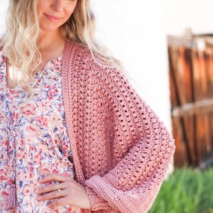 Crochet Pattern / Easy Cardigan Made From Hexagons / Crochet Sweater for Spring / Women's Layering Sweater / Mezzo Cardigan Pattern PDF image 10