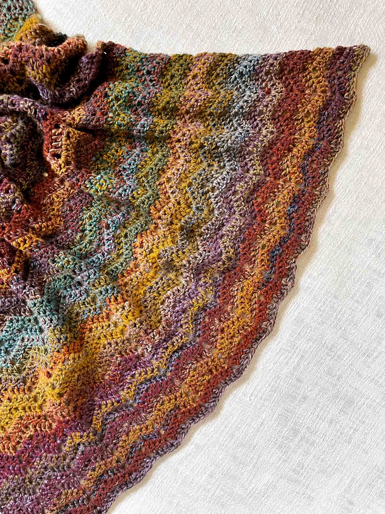 Crochet Pattern / Crochet Blanket / Chevron Stitch / Mandala Yarn / Mesa Ripple Blanket Pattern PDF image 2