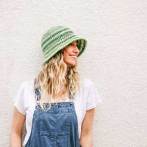 Crochet Pattern / Packable Sunhat / Easy Bucket Hat / Kids / Adults / Hat With Brim / Unisex Hat / Scrappy Bucket Hat Crochet Patter PDF image 8