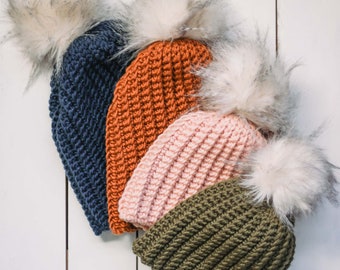 Häkelanleitung / Wintermütze häkeln / Einfaches Häkelbeanie / Beanie gehäkelt für Babys, Kinder & Erwachsene / Einfachste Häkelmütze Muster PDF