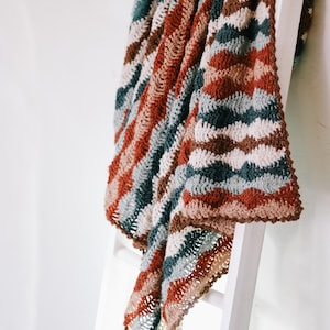 Crochet Pattern / Wave Effect Blanket / Ocean Inspired Throw / Ripple Baby Blanket / Reverb Waves Blanket Crochet Pattern PDF image 7