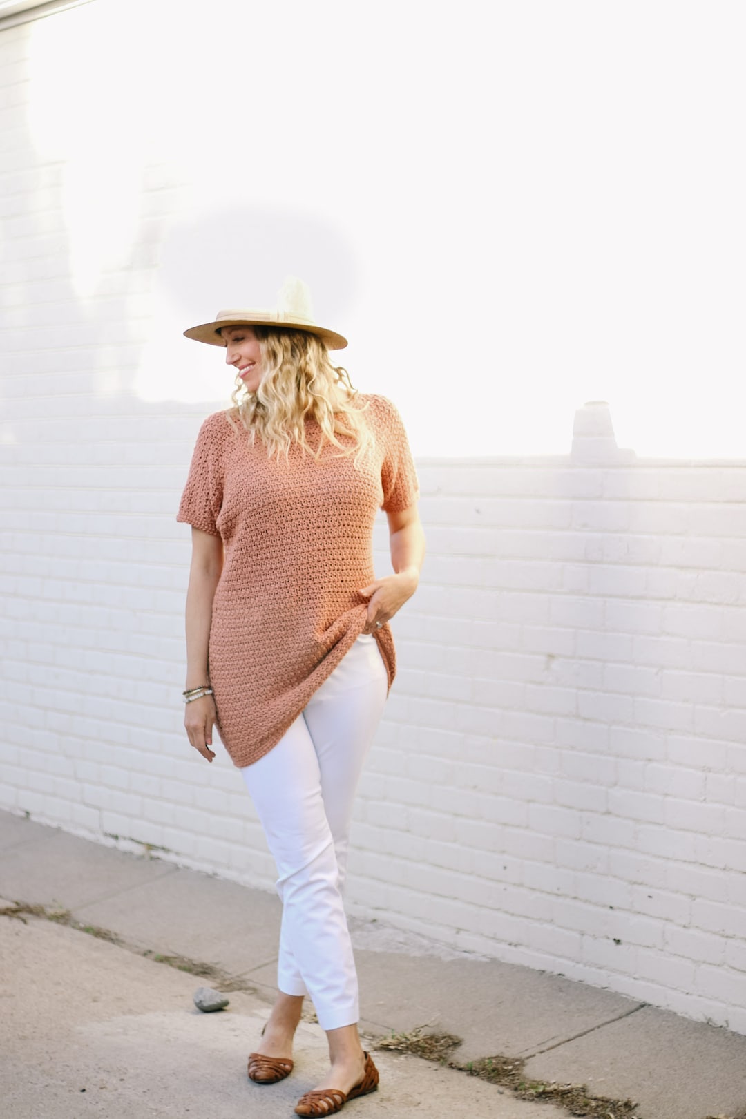 Crochet Pattern / Women's Shirt / Long Crochet Tunic / Cap Sleeve Tee Shirt / Easy Swimming Cover up / Springtide Tunic Crochet Pattern PDF