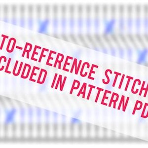 Stitch chart included in the PDF.