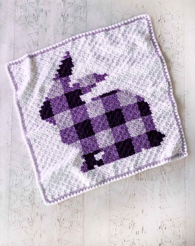 Crochet Pattern / Corner to Corner Crochet / Easter Blanket / Nursery / Rabbit Throw / Baby Blanket / C2C Bunny Blanket Sweater Pattern PDF image 4