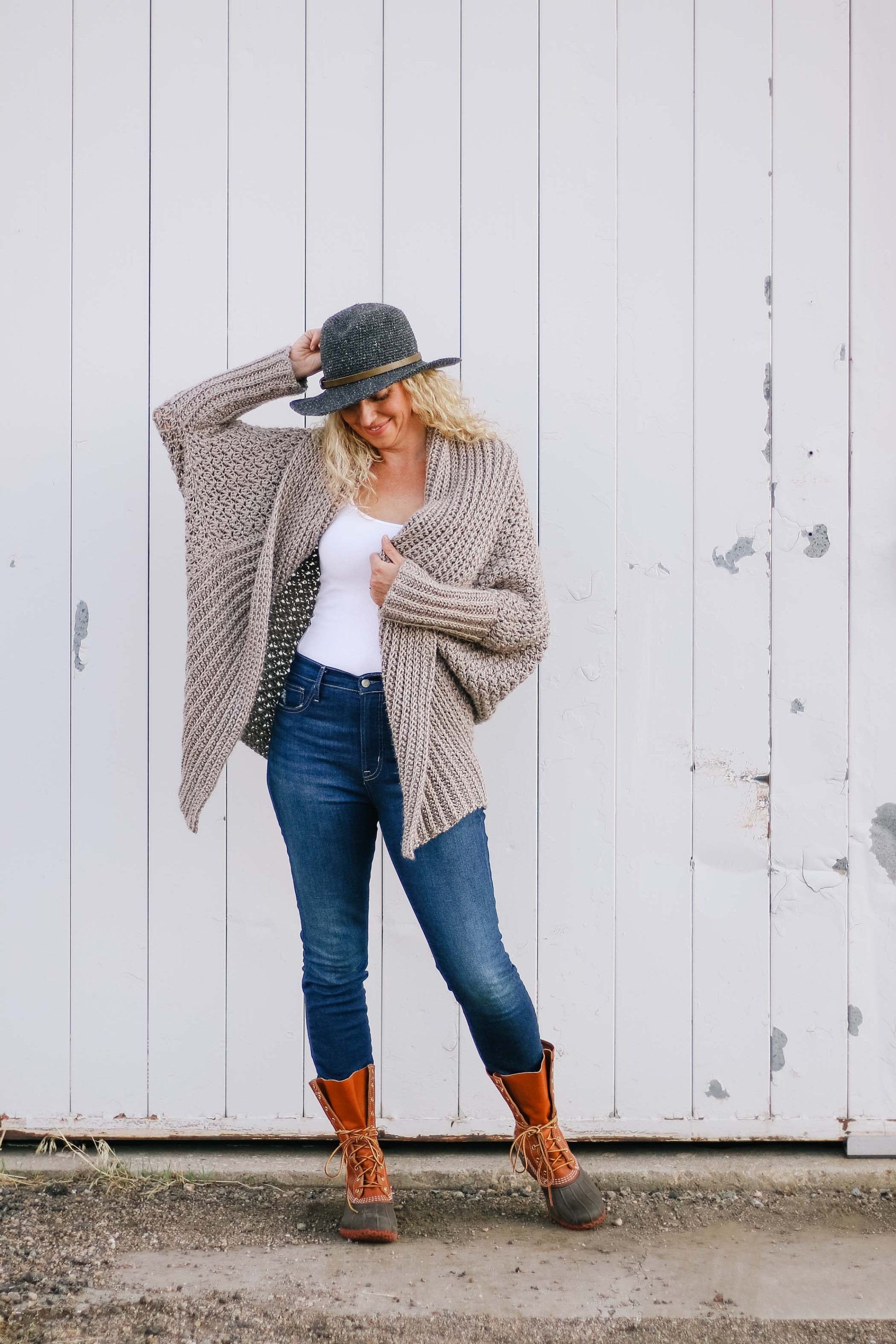 Crochet Pattern / Beginner Cardigan From Rectangle / Easy Sweater / W…