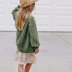 Crochet Pattern / Kid's Cardigan Made From Hexagons / Children's Crochet Sweater / Mini Mezzo Cardigan Crochet Pattern PDF image 8