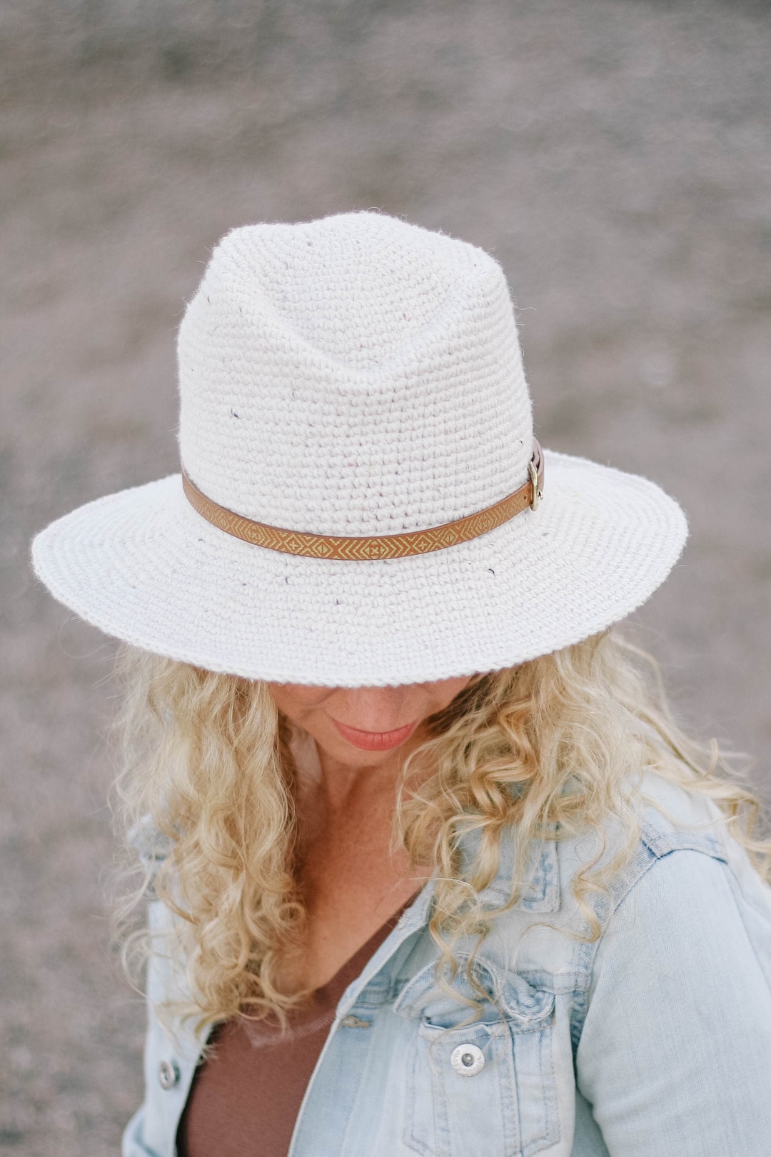 Crochet Pattern / Fedora Crochet Hat / Sun Hat / Stiff Brim Hat / Women ...