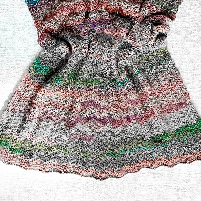 Crochet Pattern / Crochet Blanket / Chevron Stitch / Mandala Yarn / Mesa Ripple Blanket Pattern PDF image 3