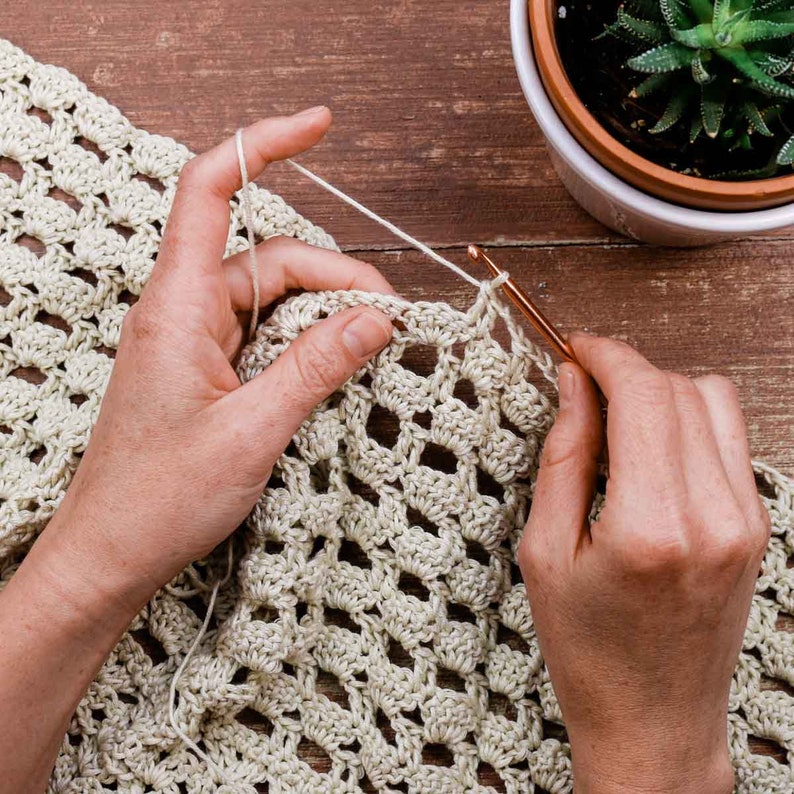 Crochet Pattern / Boho Crochet Top / Rectangle Crochet Poncho / Lightweight Summer Shirt / Saratoga Poncho Top Crochet Pattern PDF image 6