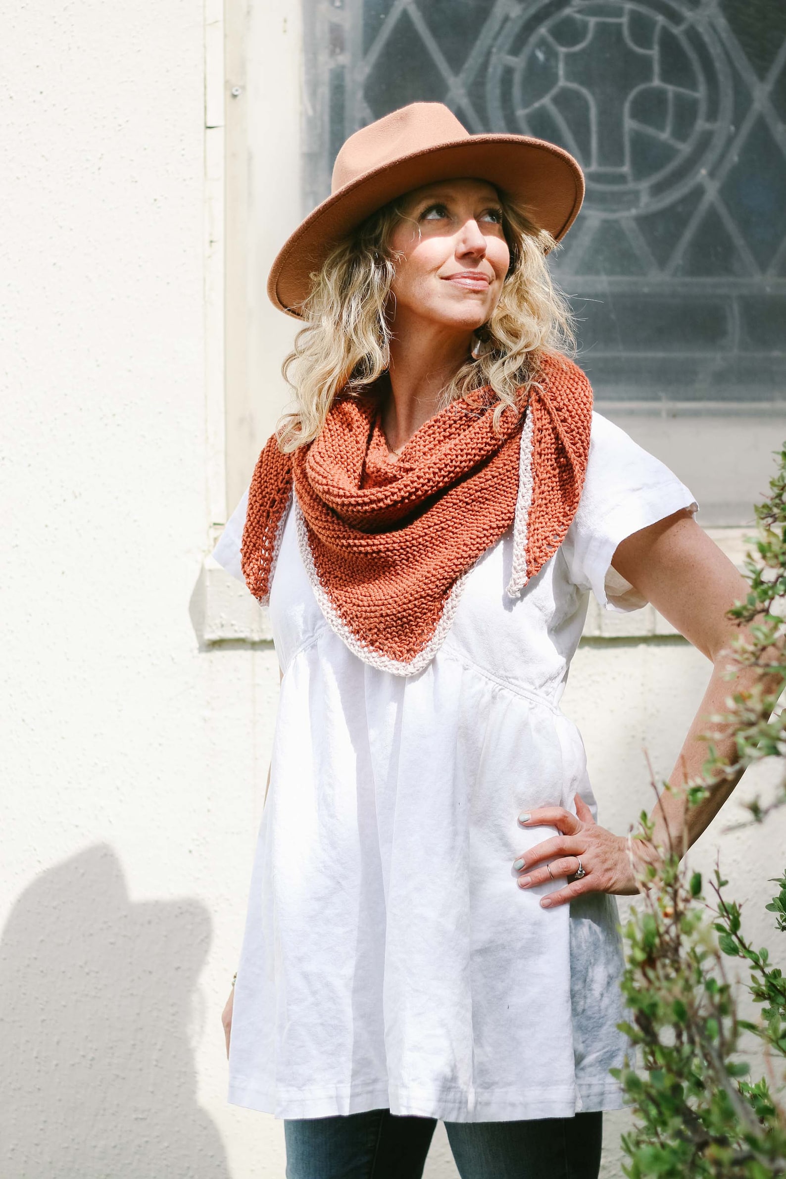 Knitting Pattern / Easy Knit Triangle Scarf / Beginner / Lightweight ...