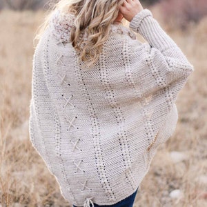 Crochet Pattern / Chunky Oversized Cardi / Dolman Sleeved Sweater / Modern Chic Cardigan / Faux Fur / Backcountry Cardigan Pattern PDF image 2