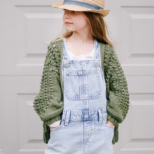 Crochet Pattern / Kid's Cardigan Made From Hexagons / Children's Crochet Sweater / Mini Mezzo Cardigan Crochet Pattern PDF image 5