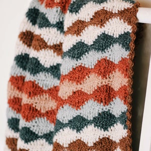Crochet Pattern / Wave Effect Blanket / Ocean Inspired Throw / Ripple Baby Blanket / Reverb Waves Blanket Crochet Pattern PDF image 3