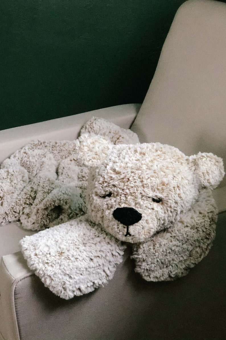 Crochet Pattern / Rustic Bear Blanket / Faux Fur Bear Rug / Etsy