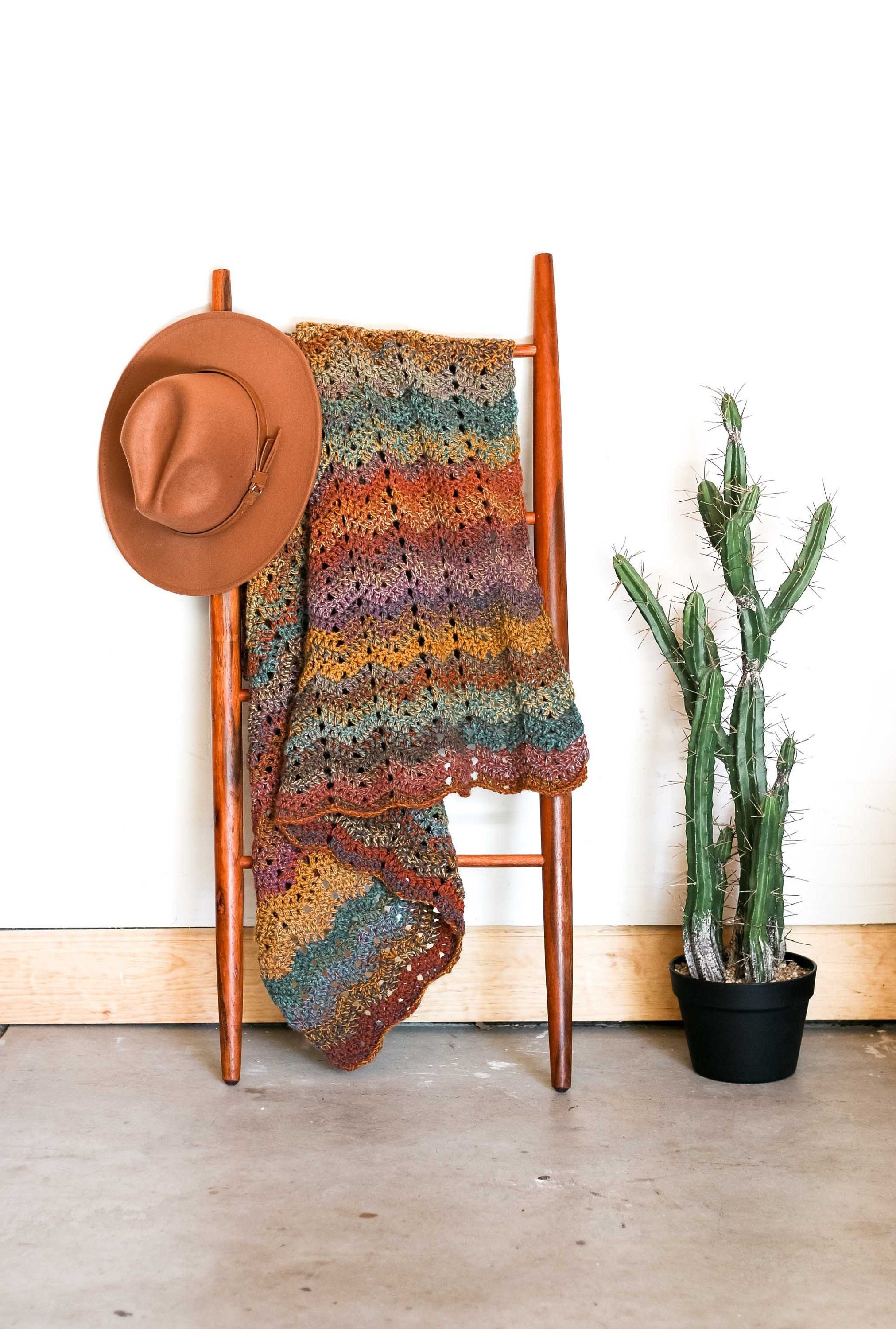 30 Mandala Blanket Crochet Patterns for Round, Square, and Star-Inspired Throws 18 Mesa Ripple Mandala Yarn Blanket Pattern