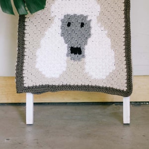 Crochet Pattern / Corner to Corner Crochet Blanket / Poodle Dog Blanket / Dog Baby Blanket / Dog Portrait Blanket / Best in Show C2C Blanket image 8