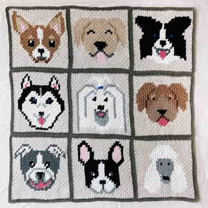 Crochet Pattern / Corner to Corner Crochet Blanket / Chihuahua Dog Blanket / Dog Lover / Dog Portrait Blanket / Best in Show C2C Blanket image 6