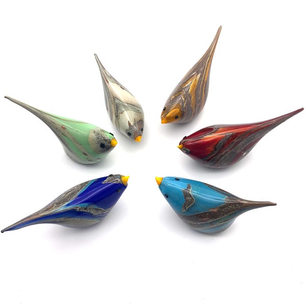 Lido Murano Glass Bird, Hand Blown Glass Bird, Collectible , Lucky