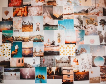 Kit de collage numérique estival, téléchargement immédiat, impressions Pinterest