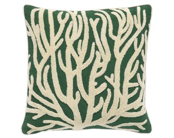 Almohada decorativa Lauren Moss - 50x50 cm - 100% lino - decoración del hogar
