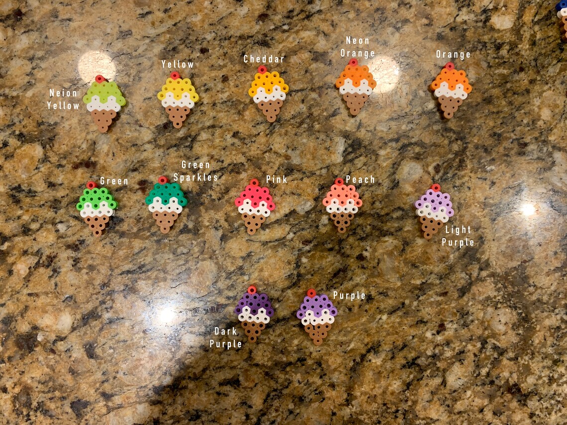 Ice Cream Perler Beads Etsy