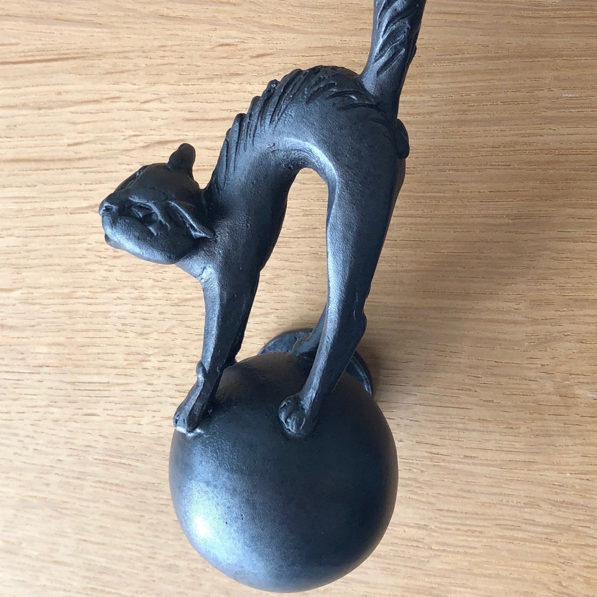 Solid Bronze Cast cat Door Knob Etsy