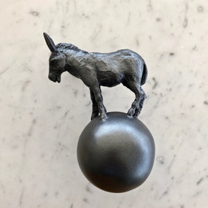 Solid Bronze Cast &quot;DONKEY&quot; Door Knob