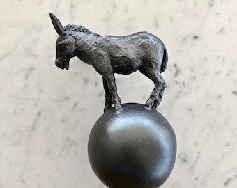 Solid Bronze Cast "DONKEY" Door Knob