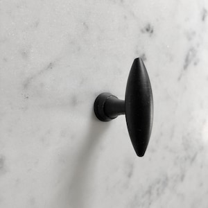 Black Patina Iron Olive Furniture Knob