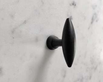 Black Patina Iron Olive Furniture Knob