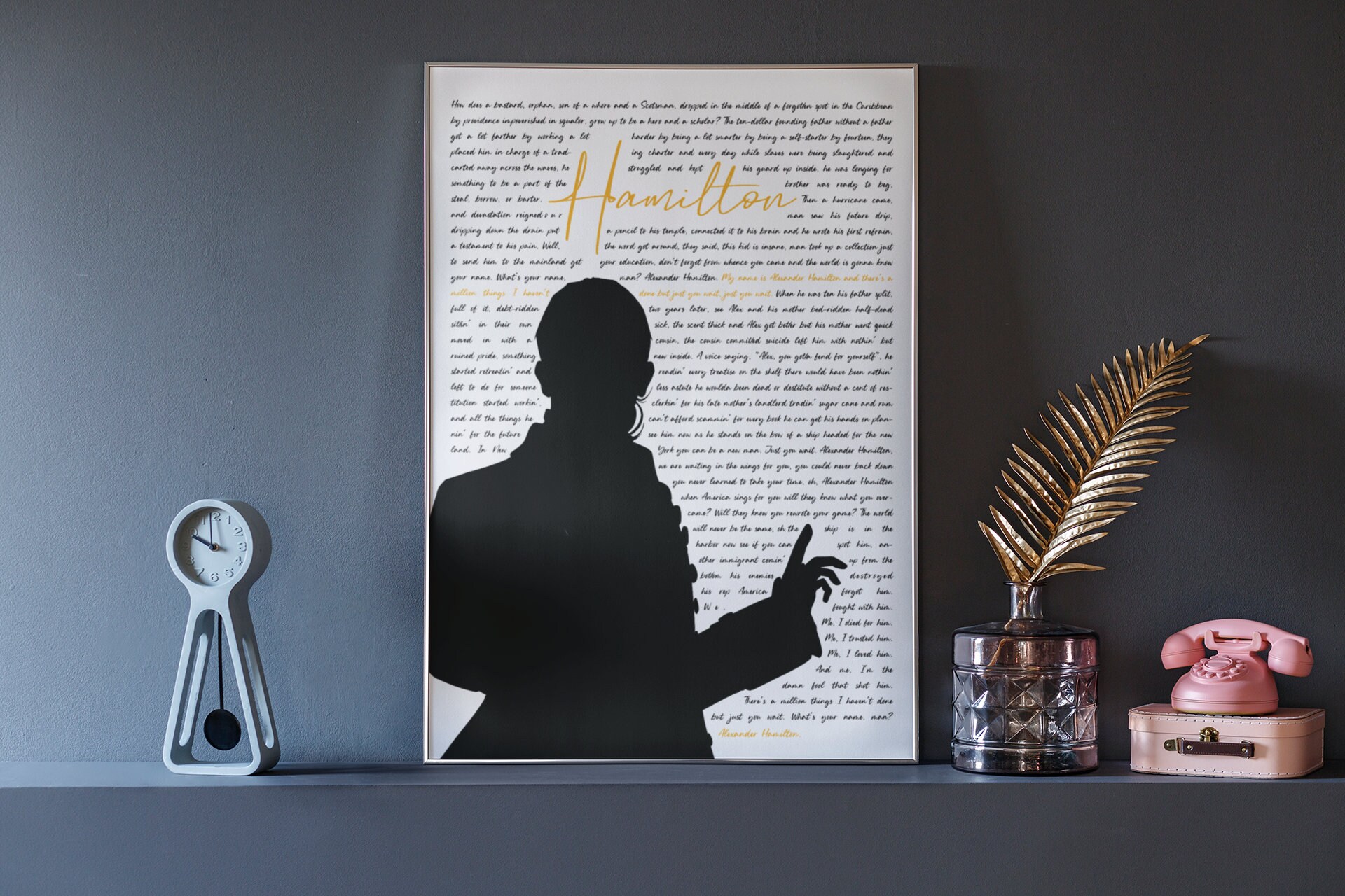 Alexander Hamilton Musical SVG PDF PNG Full Lyrics Design Digital Download for Print Broadway Poster Wall Art Etsy