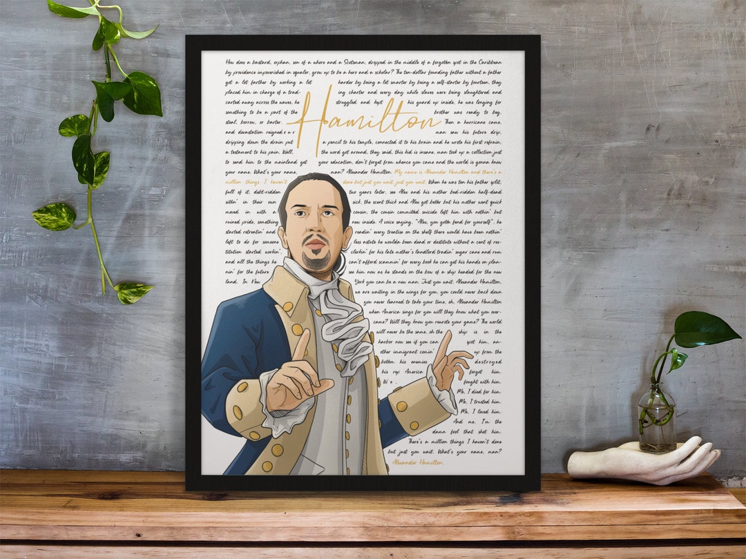 Alexander Hamilton Musical (SVG, PDF, PNG) | Full Lyrics Design Digital ...