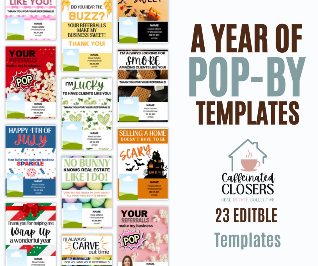 Real estate pop bys real estate templates templates for real estate