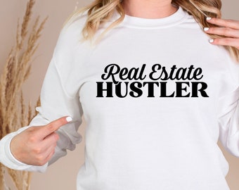 Sweat-shirt immobilier, Real Estate House Hustler, Sweat-shirt agent immobilier, Immobilier, Sweat-shirt immobilier, Sweat-shirt femme, Fermeture
